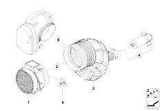 E83 X3 3.0i M54 SAV / Fuel Preparation System/  Hot Film Air Mass Meter