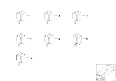 E83N X3 3.0sd M57N2 SAV / Vehicle Electrical System/  Various Relays