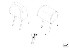 E83 X3 2.0d M47N2 SAV / Seats/  Headrest Front