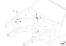 E85 Z4 2.2i M54 Roadster / Vehicle Trim/  Strut Brace