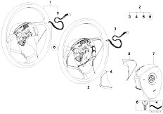 E83N X3 3.0sd M57N2 SAV / Steering/  Steering Wheel Airbag