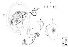 E83N X3 3.0sd M57N2 SAV / Steering/  Steering Wheel Airbag Multifunctional