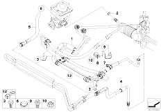 E83N X3 3.0sd M57N2 SAV / Steering/  Hydro Steering Oil Pipes-2