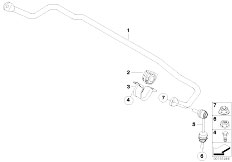 E71 X6 50iX N63 SAC / Rear Axle Stabilizer Rear