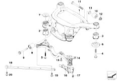 E83N X3 2.5si N52N SAV / Rear Axle/  Rear Axle Carrier