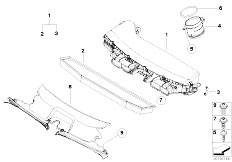 E83N X3 2.0d N47 SAV / Fuel Preparation System Intake Silencer Filter Cartridge Hfm