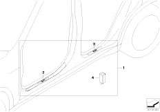 E71 X6 35iX N54 SAC / Vehicle Trim/  Illuminated Door Sill Strip Retrofit Kit