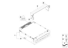 E71 X6 50iX N63 SAC / Audio Navigation Electronic Systems/  Cd Changer Bracket