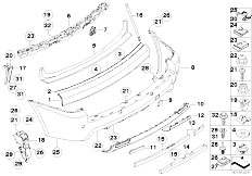 E83N X3 2.0d M47N2 SAV / Vehicle Trim/  Retrofit M Aerodynamic Kit Rear