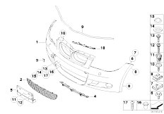 E87N 118d N47 5 doors / Vehicle Trim/  M Front Bumper Trim Panel