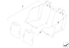 E92 330d M57N2 Coupe / Seats/  Universal Prodective Rear Cover