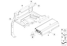 E70 X5 4.8i N62N SAV / Audio Navigation Electronic Systems Amplifier Holder Hi Fi Professional Dsp