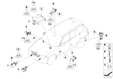 E70 X5 3.0sd M57N2 SAV / Audio Navigation Electronic Systems Electric Parts Airbag