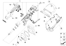 E83 X3 3.0d M57N SAV / Steering/  Manually Adjust Steering Column