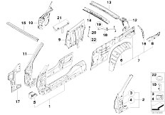 E64 M6 S85 Cabrio / Bodywork/  Body Side Frame