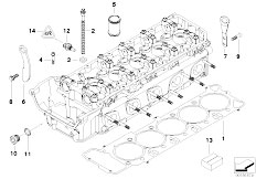 E64 M6 S85 Cabrio / Engine Cylinder Head Attached Parts