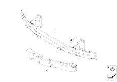 E60N 520i N46N Sedan / Vehicle Trim/  Carrier Bumper Front