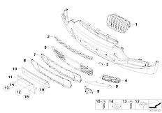 E70 X5 3.0d M57N2 SAV / Vehicle Trim/  Front Bumper Mounting Parts