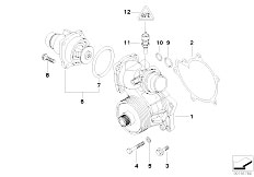 E65 740d M67 Sedan / Engine/  Waterpump Thermostat