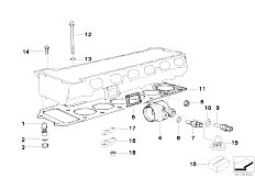 E36 M3 S50 Sedan / Engine Cylinder Head Attached Parts