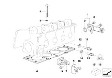 E36 316g M43 Compact / Engine/  Cylinder Head Attached Parts