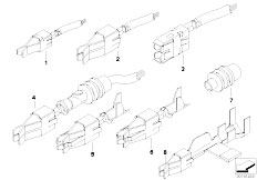 E38 728iL M52 Sedan / Vehicle Electrical System Double Leaf Spring Contact