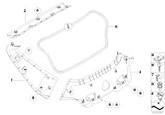 E86 Z4 M3.2 S54 Coupe / Vehicle Trim/  Trim Panel Trunk Lid