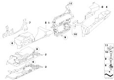 E71 X6 35iX N54 SAC / Vehicle Trim/  Trim Panel Dashboard Lower