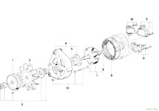 E30 316 M10 4 doors / Engine Electrical System/  Alternator Parts 65a-2