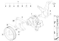 E91 335d M57N2 Touring / Steering/  Power Steering Pump