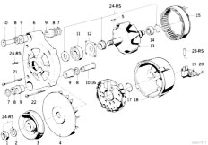 E30 316i M10 2 doors / Engine Electrical System/  Alternator Individual Parts 80a