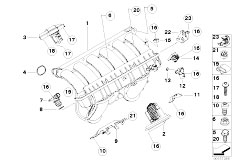 E93 328i N51 Cabrio / Engine Intake Manifold System