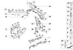 E71 X6 30dX M57N2 SAC / Vehicle Trim/  Mounting Parts Engine Compartment