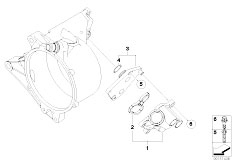 E68 Hydrogen 7 N73 Sedan / Engine/  Oil Supply Oil Cooler Connection