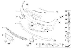 E87 120i N46 5 doors / Vehicle Trim/  Trim Panel Bumper Front