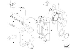 E88 118i N46N Cabrio / Brakes/  Front Wheel Brake Brake Pad Sensor