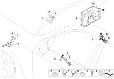 E71 X6 50iX N63 SAC / Vehicle Trim Various Body Parts