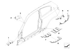 E81 120i N43 3 doors / Bodywork/  Cavity Shielding Side Frame