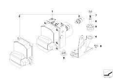 E39 540i M62 Sedan / Brakes/  Hydro Unit Dsc Control Unit Fastening-2