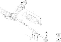 E71 X6 30dX M57N2 SAC / Steering/  Steering Linkage Tie Rods