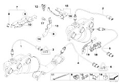 E70 X5 3.0si N52N SAV / Exhaust System Lambda Probe Fixings