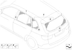 E70 X5 3.0d M57N2 SAV / Vehicle Trim/  Sun Visor