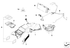 E70 X5 3.0d M57N2 SAV / Heater And Air Conditioning/  Fan 3rd Seat Row