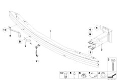 E83N X3 2.0d M47N2 SAV / Vehicle Trim/  Carrier Bumper Front