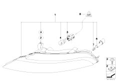 E64 650i N62N Cabrio / Lighting/  Front Turn Indicator