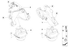 E70 X5 3.0si N52N SAV / Engine And Transmission Suspension Engine Suspension