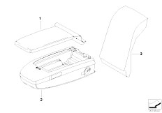 E68 Hydrogen 7 N73 Sedan / Individual Equipment/  Individual Armrest Multifunctional Rear