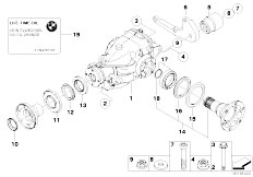 E83N X3 3.0sd M57N2 SAV / Rear Axle/  Differential Drive Output
