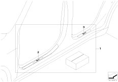 E71 X6 35iX N54 SAC / Vehicle Trim/  Door Sill Strip Retrofit Kit St Steel