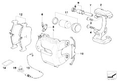 E60N 550i N62N Sedan / Brakes/  Front Wheel Brake Brake Pad Sensor